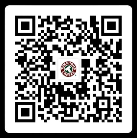 Scan to download the Tom N Toms Rewards app