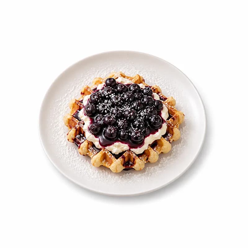 Blueberry Cream Cheese Waffle